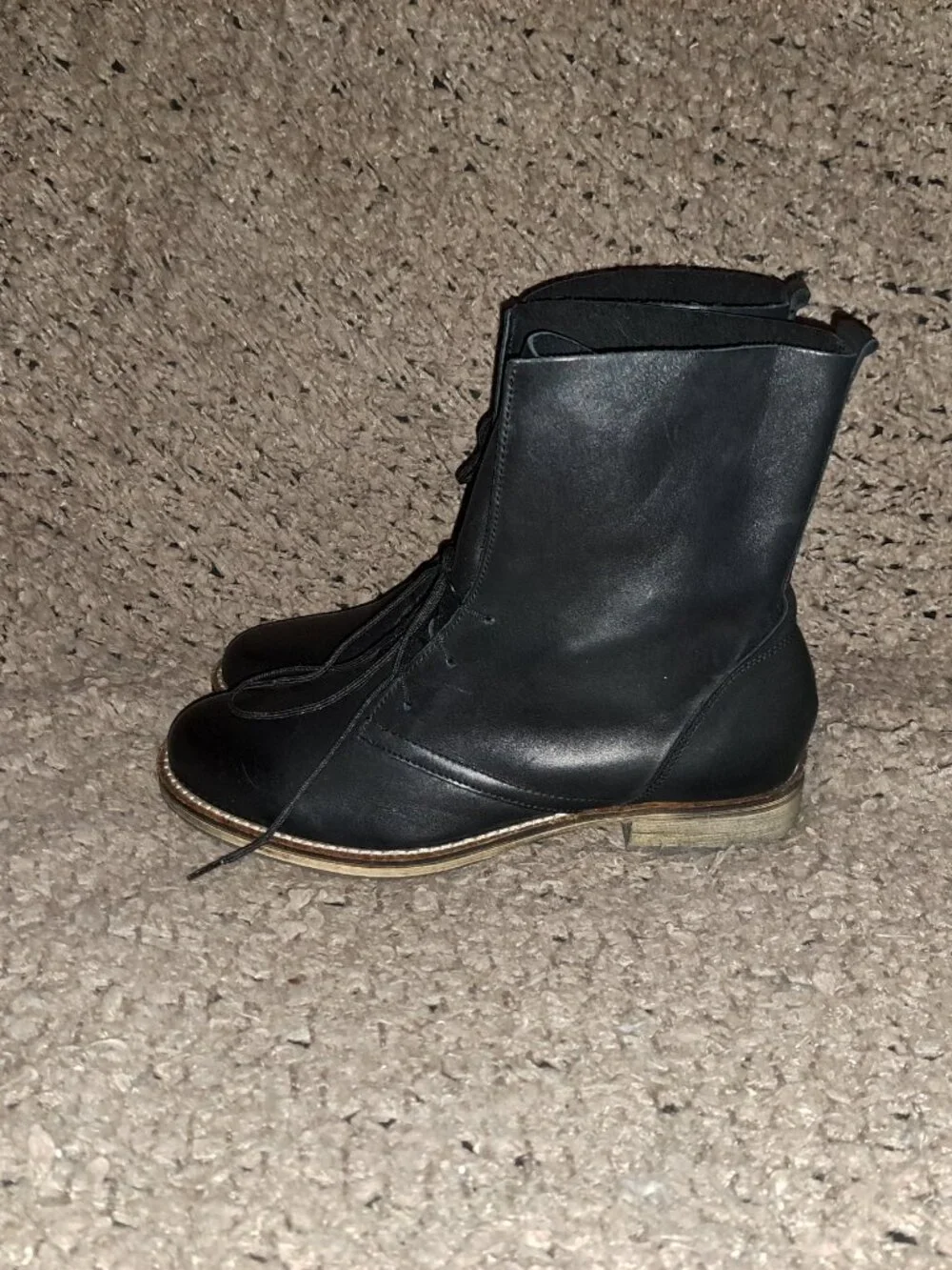 CHELSEA CREW-Black Label-Black Leather Boot-Soft/Slouchy Leather-Sz 37-NWOB - Picture 2 of 8